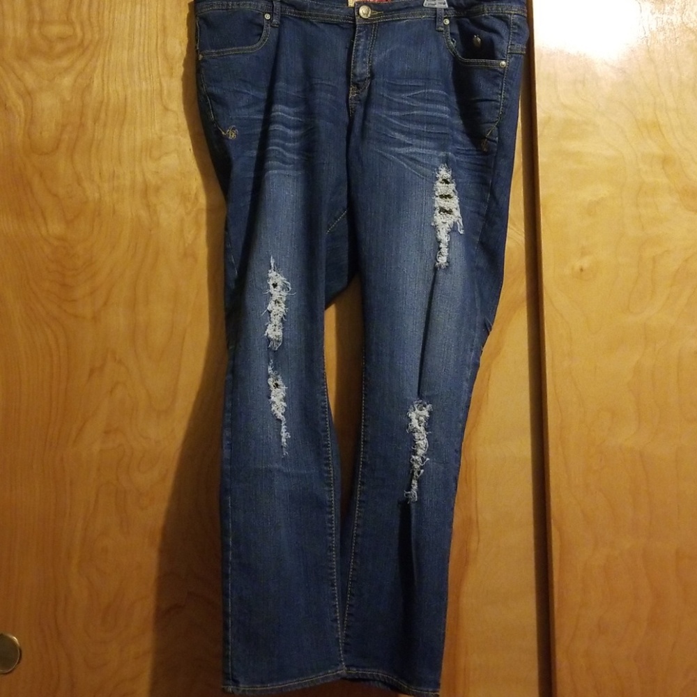 Apple Bottom Jeans NWOT Distressed